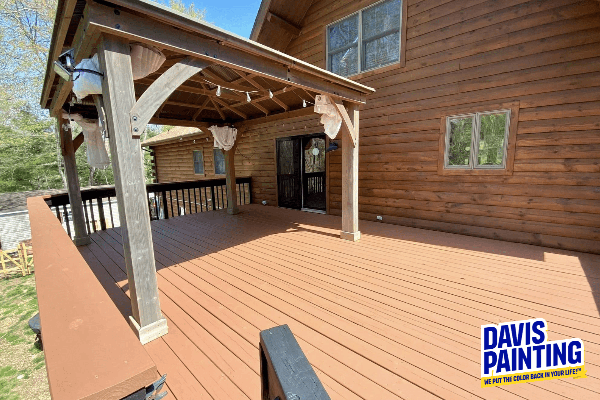 Cabin Wooden Deck Stain