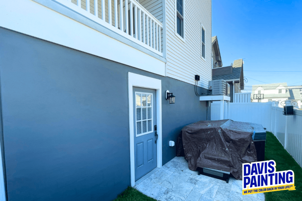 Painting a Beachy Blue Exterior