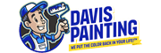 The official logo of Davis Painting, featuring our mascot Brushy